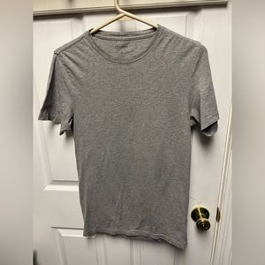 Express MEN XS extra small stretch crew neck shortsleeved tee grey